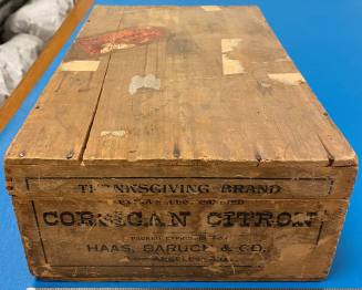 Wooden box, Thanksgiving Brand candied corsican citron