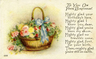 Postcard- To You On Your Birthday