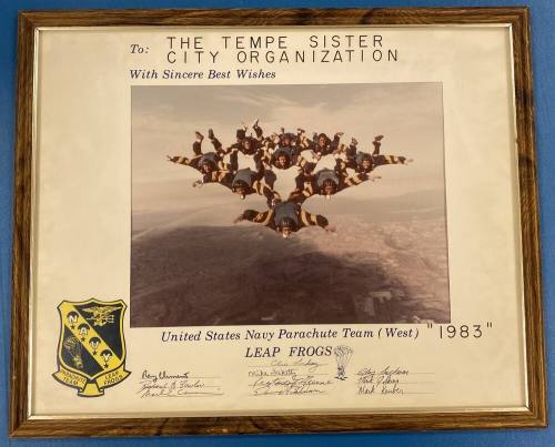 Sister Cities Program History - US Navy Parachute Team