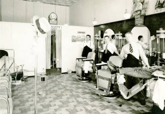 Photo-Interior of Smith's Barber and Beauty Shop