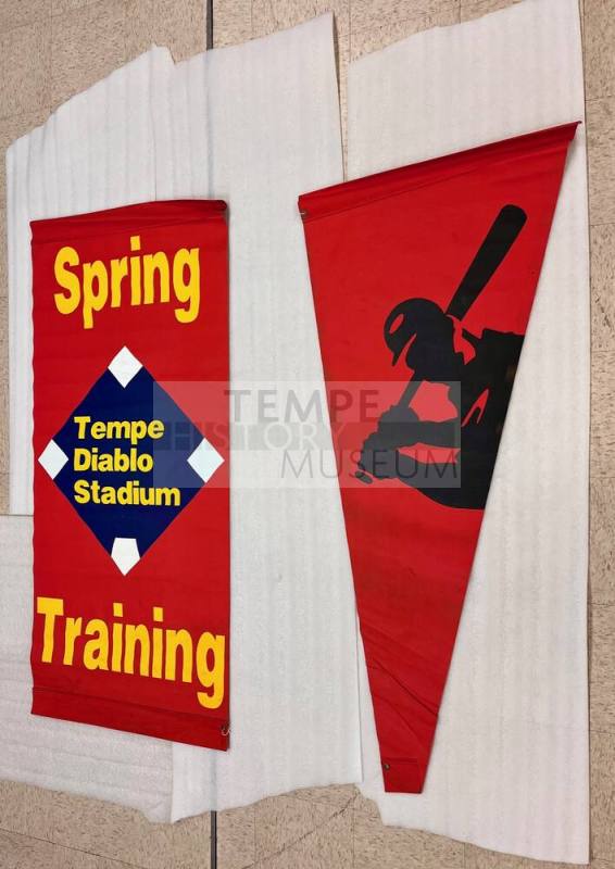 California Angels Diablo Stadium Red Street Pole Banners