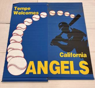 California Angels Diablo Stadium Blue Street Pole Banners