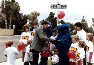 Harry Mitchell and Y95 Event on Sesame Street Tempe #2