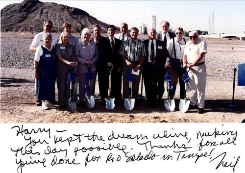 Harry Mitchell, Neil Giuliano, and Tempe Officials break Ground on Tempe Town Lake