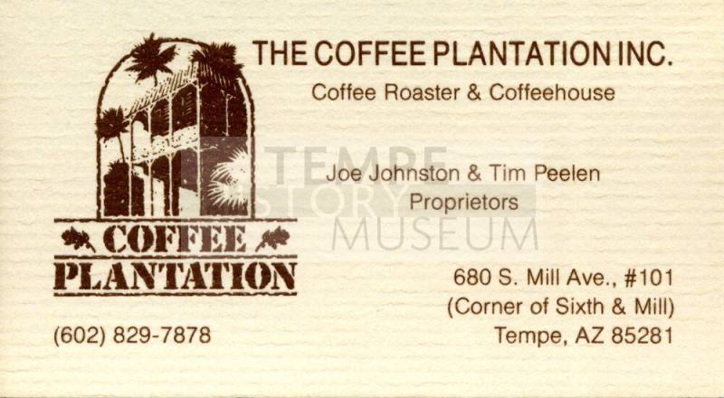Coffee Plantation Business Card