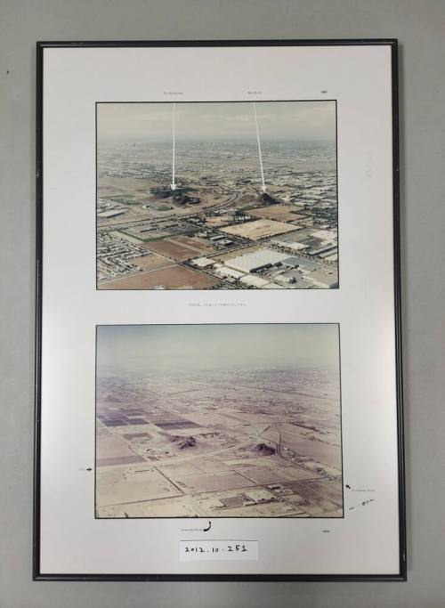 Framed Photos of the Evolution of the Tempe Buttes