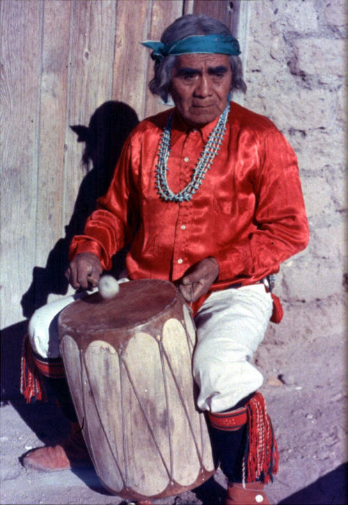 Pueblo Man with Drum