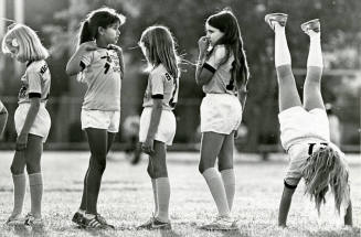 Holdeman School Girls Soccer Team Drill