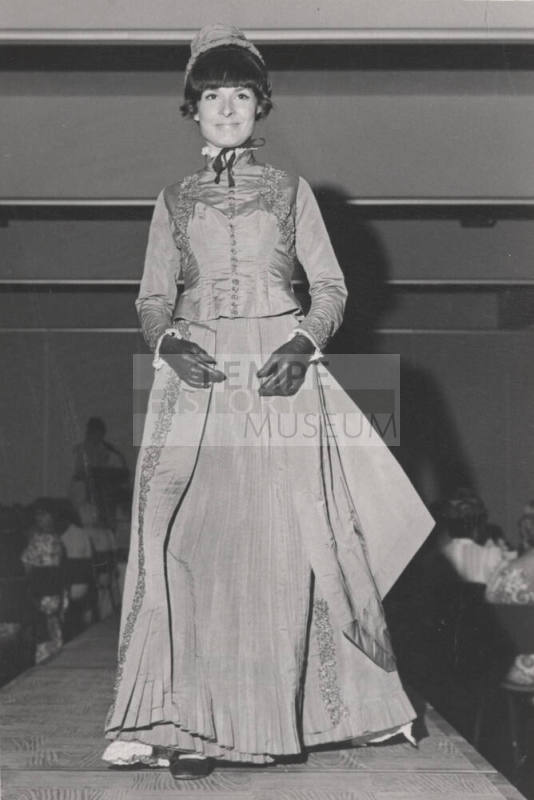 Woman Modeling Turn of Century Costume