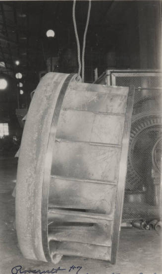 Photo- water wheel number 7, Roosevelt Dam