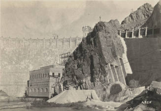 Photo- Partial front view of  Roosevelt Dam