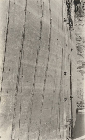 Photo- wall of Mormon Flat dam