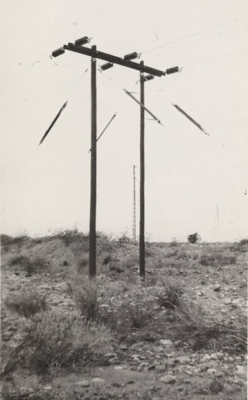 Photo- Stewart Mountain power poles and lines