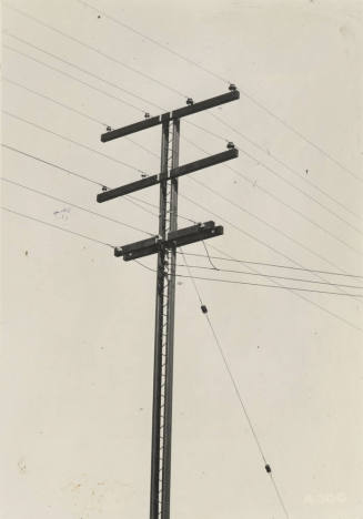 Close up view of power lines