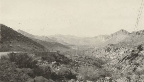 Photo-View of Apache Trail looking west toward Morman Flat