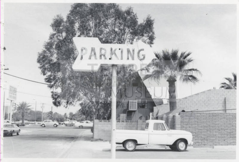 Parking Sign on Apache Boulevard - 801 East Apache Boulevard, Tempe, Arizona