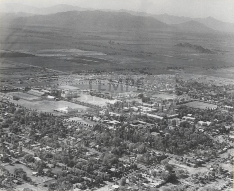 1951 aerial view of thecampus at Arizona State University