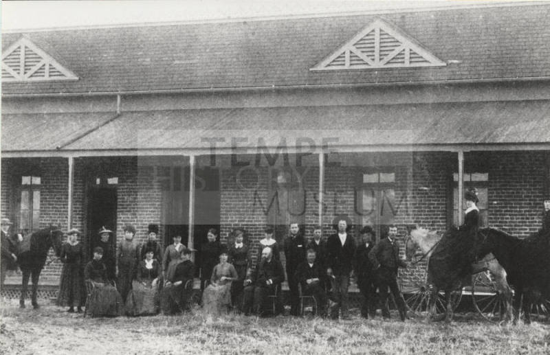 Students and teachers at Arizona Normal School, 1886