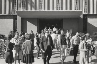 East entrance of Education building at Arizona State University