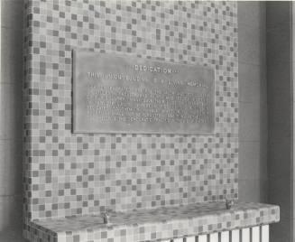 Memorial Union dedication plaque at Arizona State University