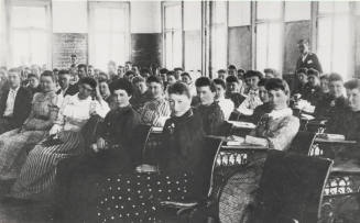 Students in the Assembly Hall of the Arizona Territorial Normal School