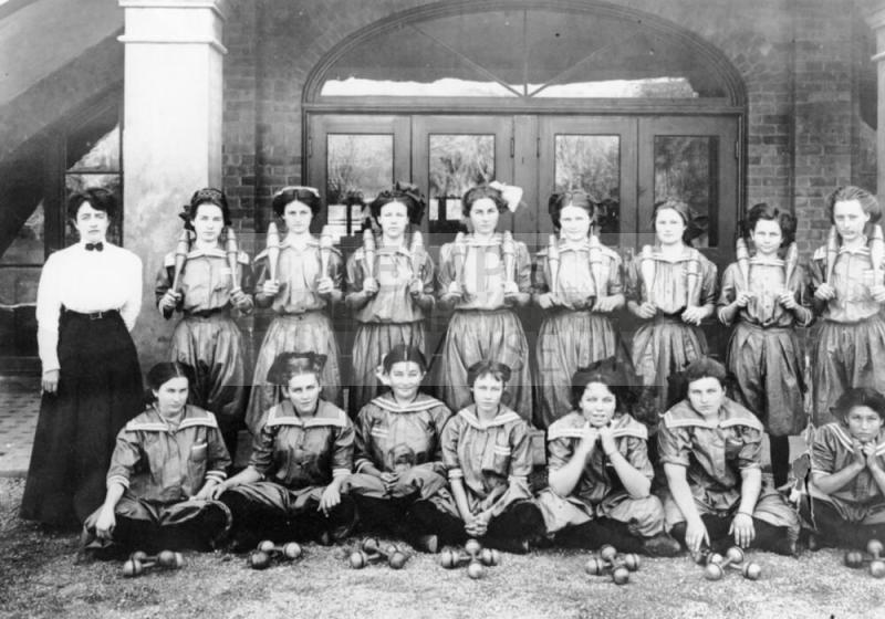 The 1912-1913 women's physical education class