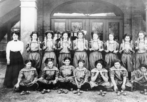 The 1912-1913 women's physical education class