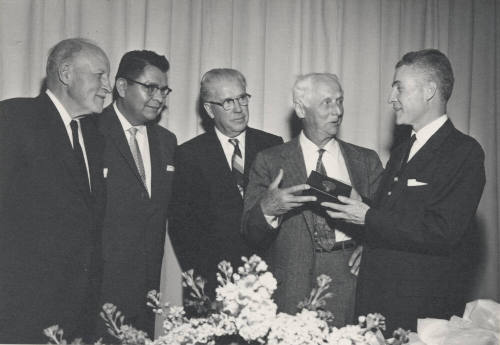 President G. Homer Durham presents Diamonds of Distinction to four leaders