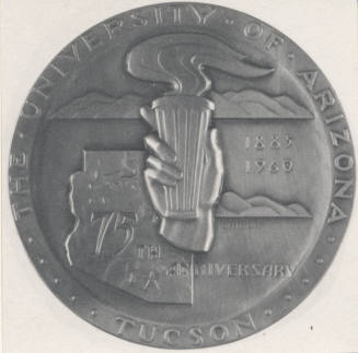 Silver medallion of merit - obverse view
