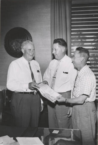 Governor Ernest Macfarland proclaims Jim Creasman Day, November 17, 1958