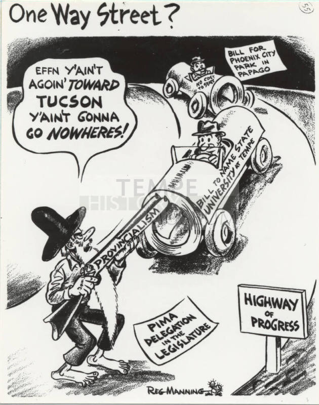 Reg Manning cartoons on Arizona State University
