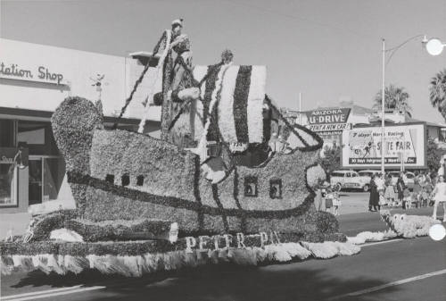 Peter Pan float in 1957 parade