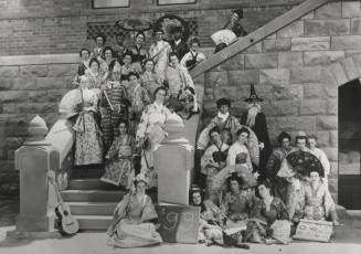 The Class of 1899's 32 Students Wearing Oriental Attire For a Pageant