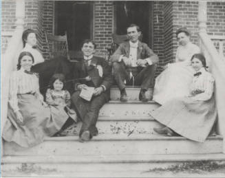 Garfield A. Goodwin, Students and Friends on Boarding Club Steps