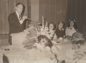 President John W. Schwada Speaks at a Banquet