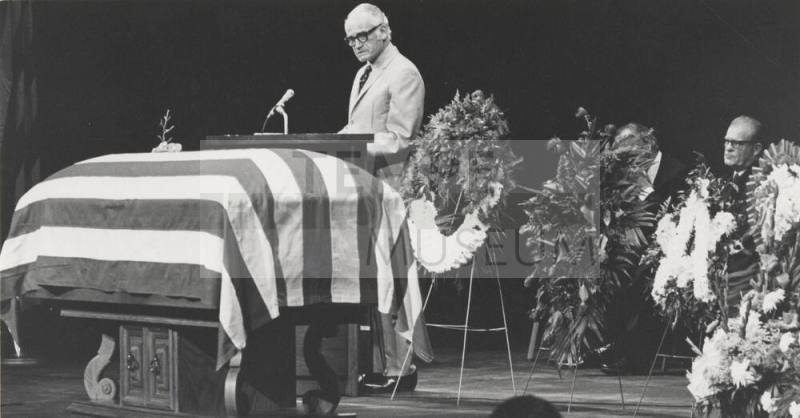 Senator Barry Goldwater Pays Last Respect to Carl Hayden