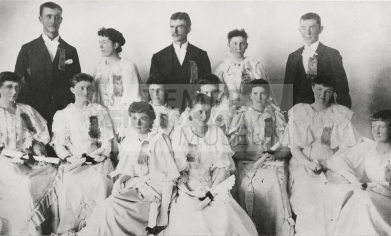 Fourteen Students of 1894 Class Pose for Graduation Photo