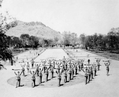 The 1898 Arizona Territorial Normal Cadet Company with New Uniforms