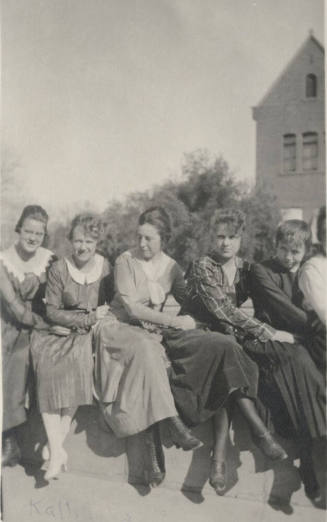 Group Photograph of 5 Coeds