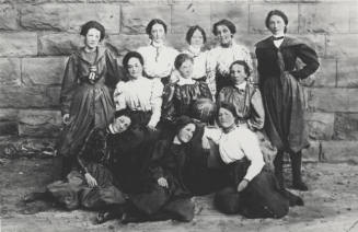 Group Photograph of a Normal School Girls Basketball Team