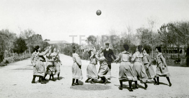Frederick M. Irish Coached Girls Basketball Team  in 1907