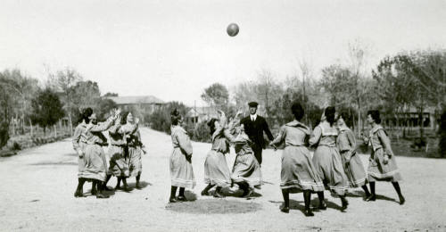 Frederick M. Irish Coached Girls Basketball Team  in 1907