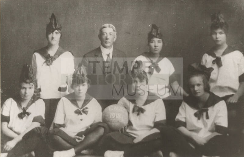 Group Photograph of 1918 Women's Basketball Team