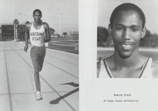 Dwayne Evans, Runner for the Arizona State University Track Team