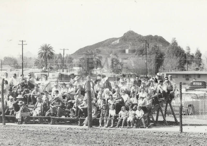 Spectators Watching a Rodeo