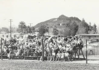 Spectators Watching a Rodeo