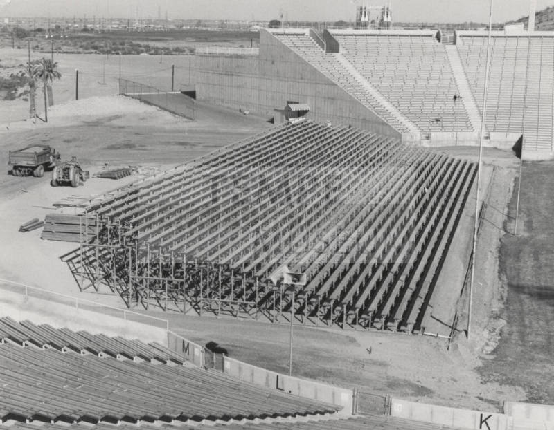 Bleachers Under Construction at New Stadium