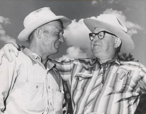 Two Old Timers Enjoying Conversation