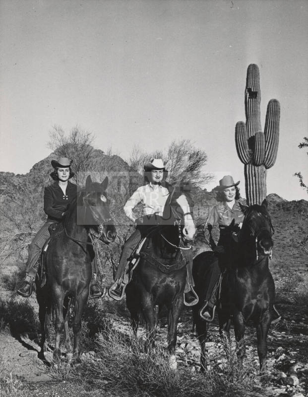 Cowgirls on their Horses in the Desert
