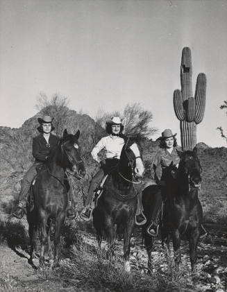 Cowgirls on their Horses in the Desert